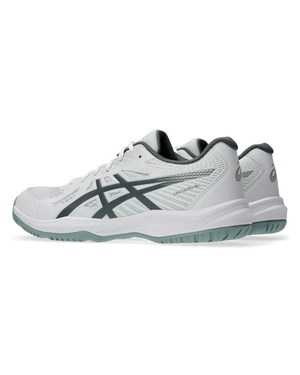 Asics Upcourt 6 white / steel grey angle 2