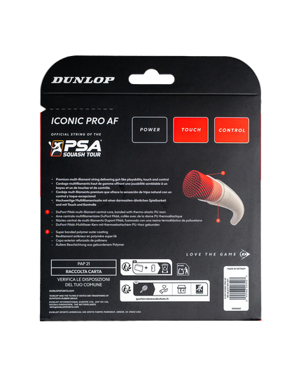 Dunlop Iconic Pro AF 1.18 mm - String Set back