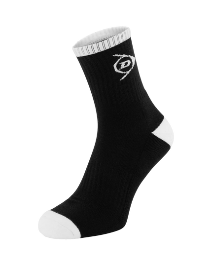 Dunlop Men's Performance Socks black white single sock