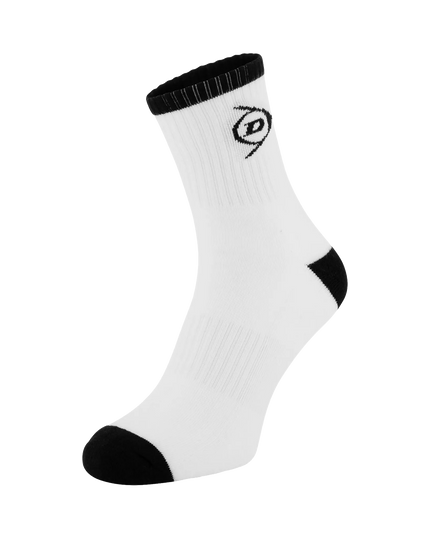 Dunlop Men's Performance Socks white black single sock