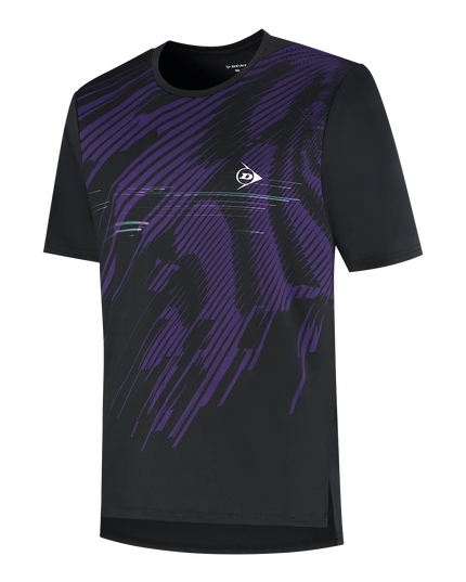 Dunlop Mens Game Tee 1 black purple
