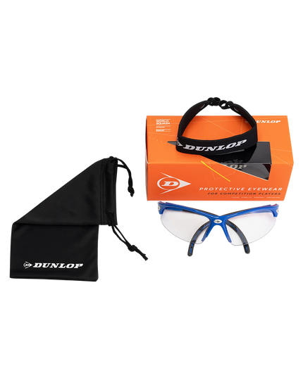 Dunlop Squash Goggles blue what's included