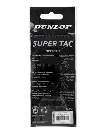 Dunlop Super Tac Overgrip black back