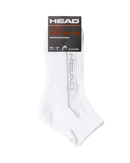 Head Performance Quarter Socks white packaging