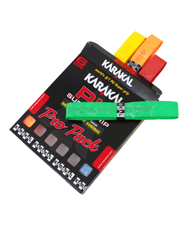 Karakal PU Super Grip Assorted Pro Pack open packaging