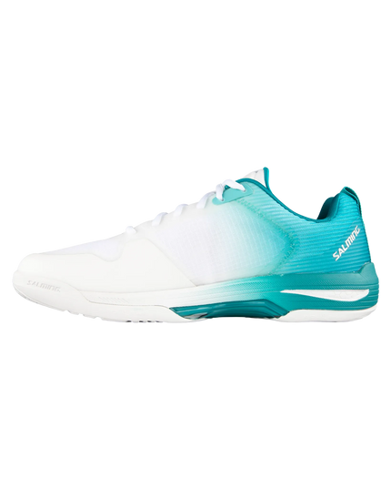 Salming Viper Pro white turquoise side
